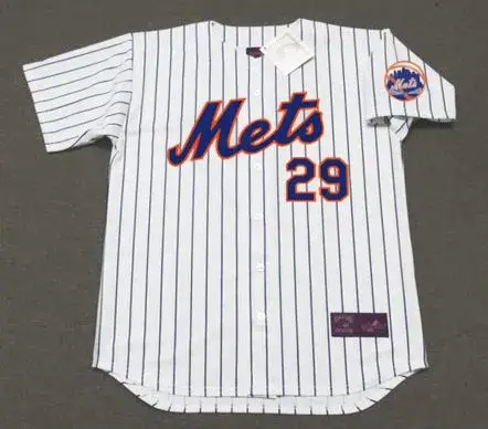 MICKEY LOLICH New York Mets 1976 Home Majestic Baseball Throwback Jersey