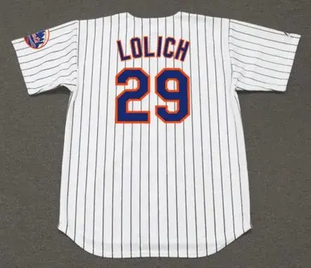 MICKEY LOLICH New York Mets 1976 Home Majestic Baseball Throwback Jersey 