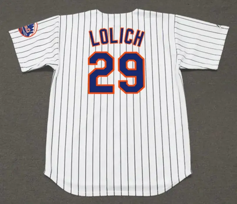 MICKEY LOLICH New York Mets 1976 Home Majestic Baseball Throwback Jersey 