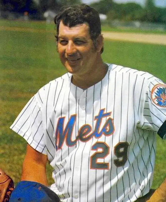 MICKEY LOLICH New York Mets 1976 Home Majestic Baseball Throwback Jersey 