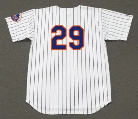 MICKEY LOLICH New York Mets 1976 Home Majestic Baseball Throwback Jersey 