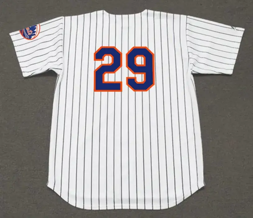 MICKEY LOLICH New York Mets 1976 Home Majestic Baseball Throwback Jersey 
