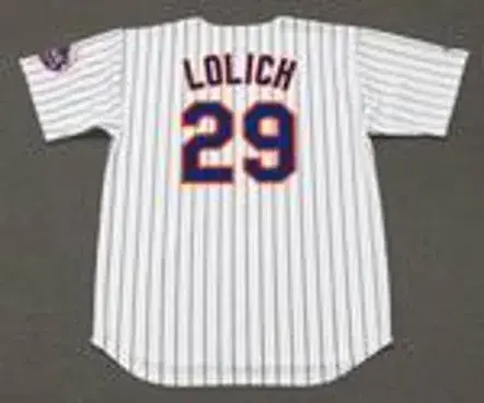 MICKEY LOLICH New York Mets 1976 Home Majestic Baseball Throwback Jersey 