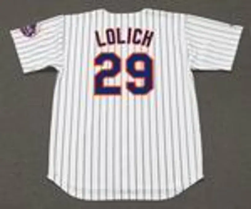 MICKEY LOLICH New York Mets 1976 Home Majestic Baseball Throwback Jersey 