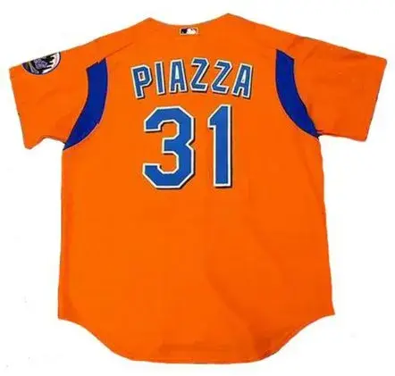 MIKE PIAZZA New York Mets 2004 Majestic Authentic Throwback Baseball Jersey 