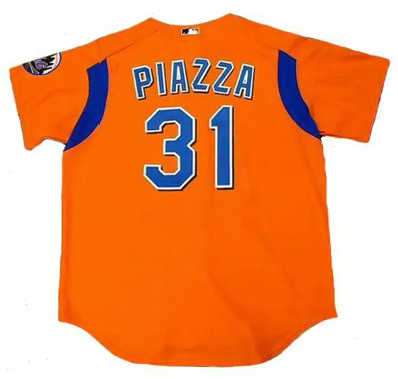 MIKE PIAZZA New York Mets 2004 Majestic Authentic Throwback Baseball Jersey 