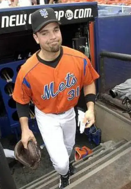 MIKE PIAZZA New York Mets 2004 Majestic Authentic Throwback Baseball Jersey 