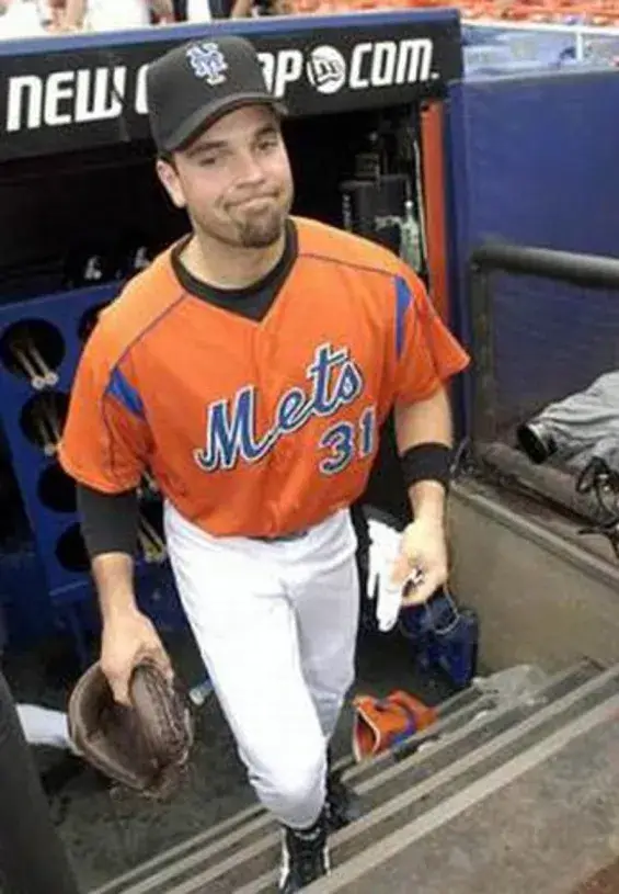 MIKE PIAZZA New York Mets 2004 Majestic Authentic Throwback Baseball Jersey 