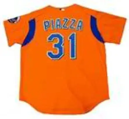 MIKE PIAZZA New York Mets 2004 Majestic Authentic Throwback Baseball Jersey 
