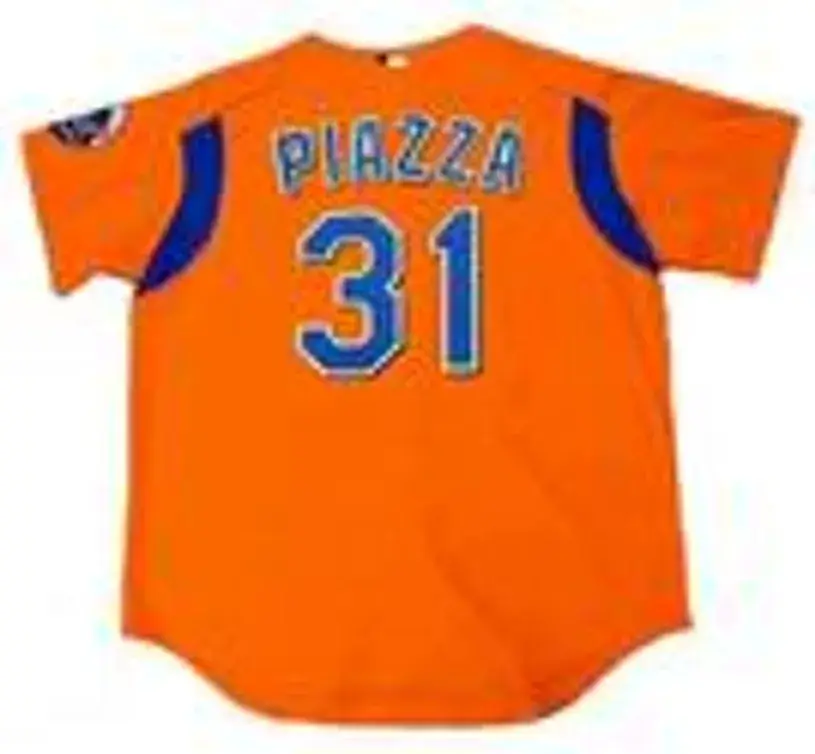 MIKE PIAZZA New York Mets 2004 Majestic Authentic Throwback Baseball Jersey 