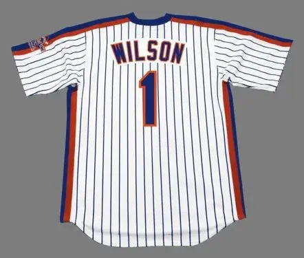 MOOKIE WILSON New York Mets 1986 Home Majestic Throwback Baseball Jersey 