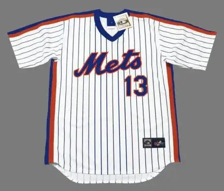 NEIL ALLEN New York Mets 1983 Majestic Cooperstown Home Baseball Jersey