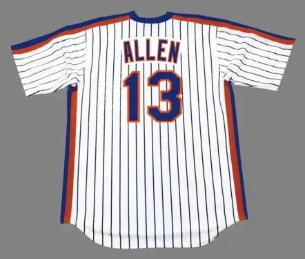 NEIL ALLEN New York Mets 1983 Majestic Cooperstown Home Baseball Jersey 