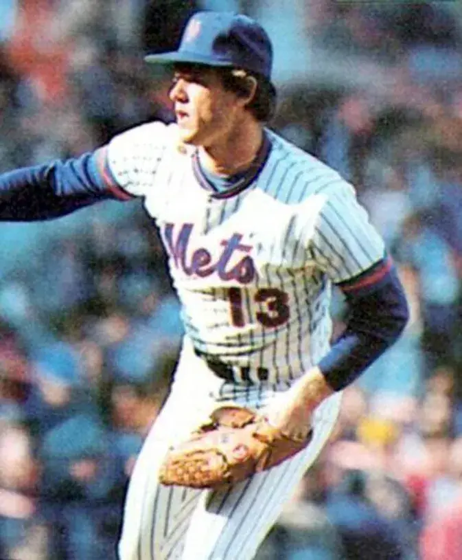 NEIL ALLEN New York Mets 1983 Majestic Cooperstown Home Baseball Jersey 