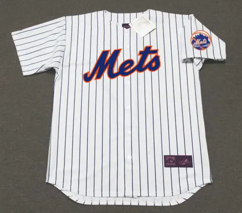 NEW YORK METS 1970’s Home Majestic Baseball Throwback Jersey