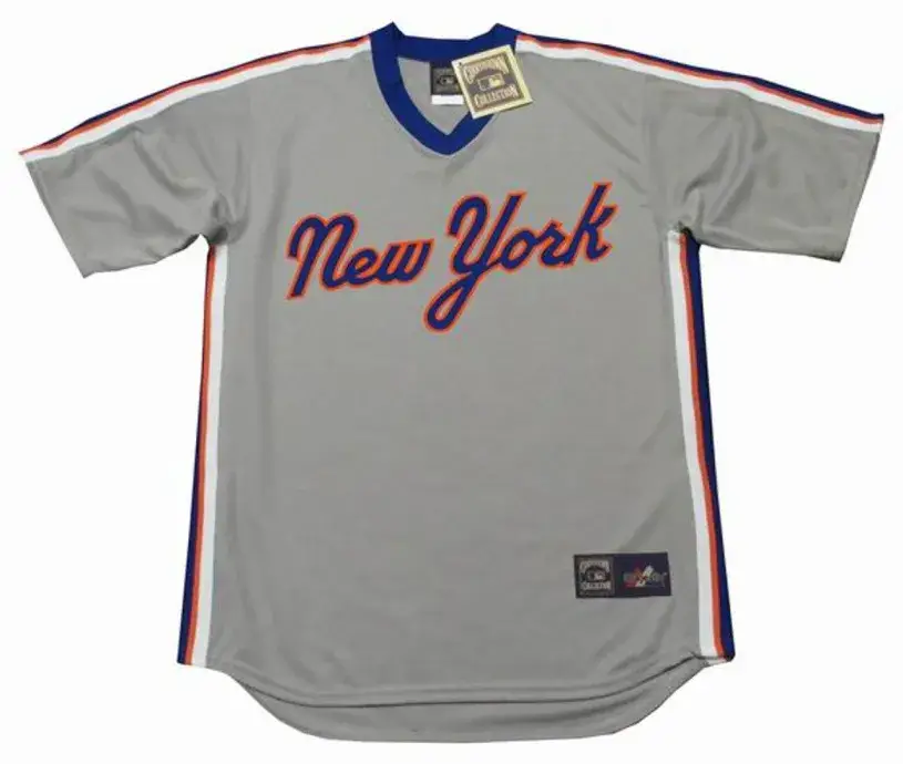 NEW YORK METS 1980’s Majestic Cooperstown Throwback Away Jersey