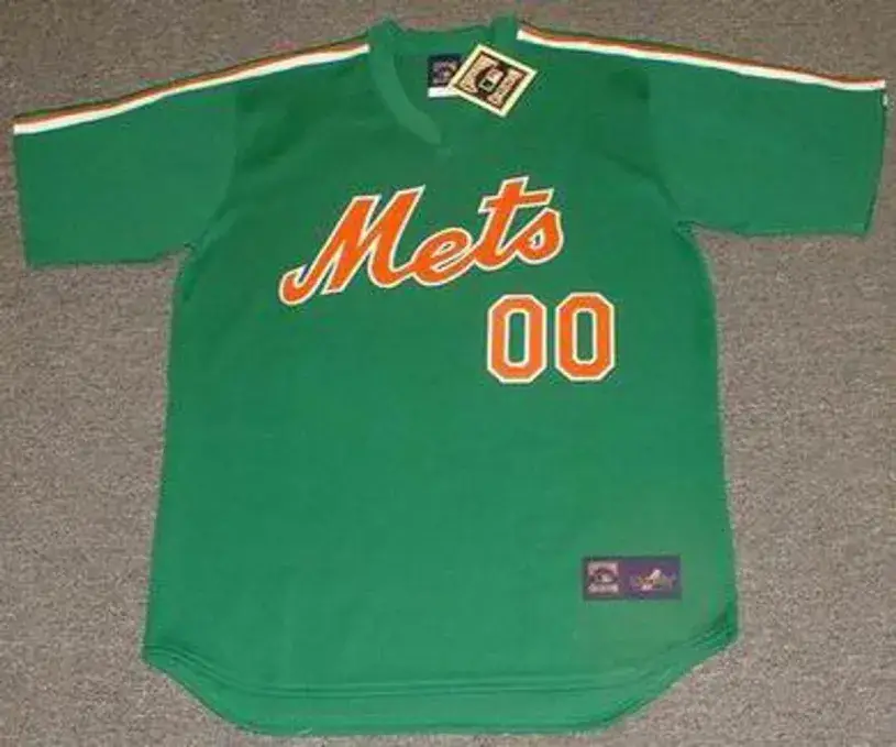 NEW YORK METS 1985 Majestic Cooperstown “St. Patty’s Day” Jersey Customized “Any Name & Number(s)”