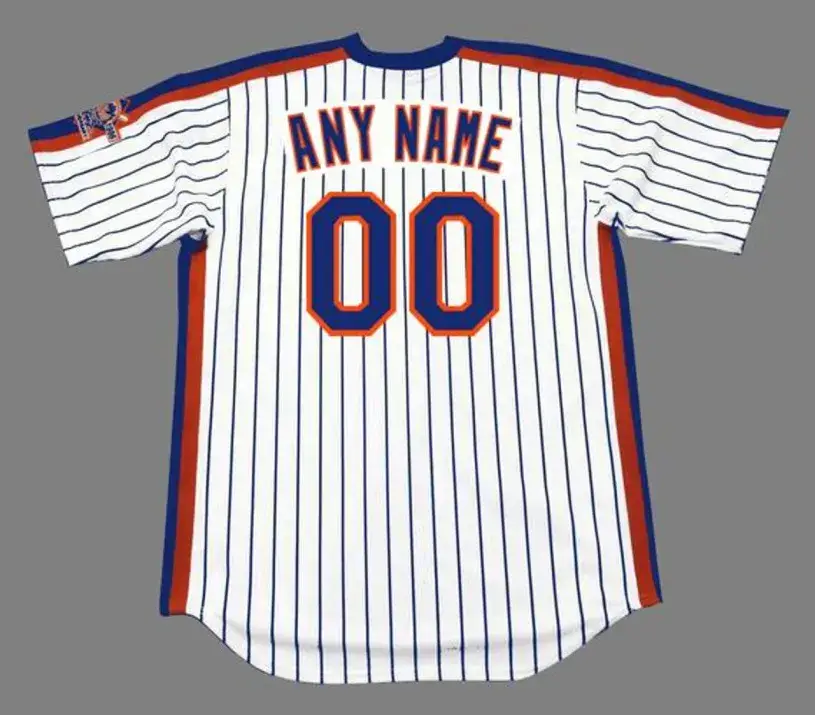 NEW YORK METS 1986 Majestic Home Throwback Jersey Customized “Any Name & Number(s)”