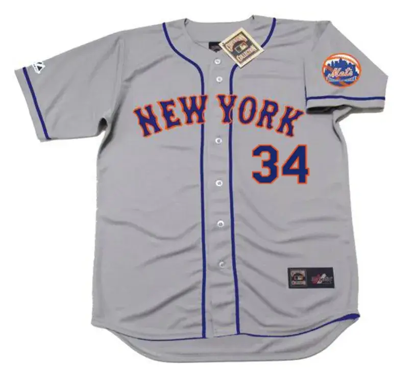 NOAH SYNDERGAARD New York Mets 2016 Majestic Away Baseball Jersey