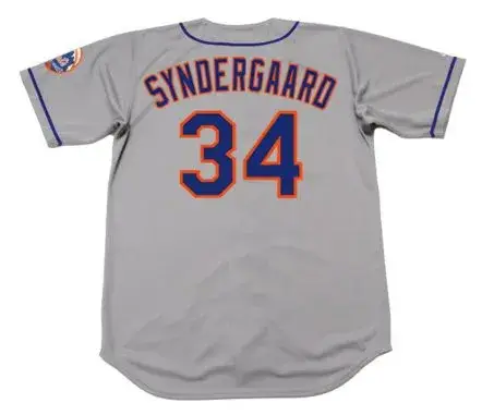 NOAH SYNDERGAARD New York Mets 2016 Majestic Away Baseball Jersey 