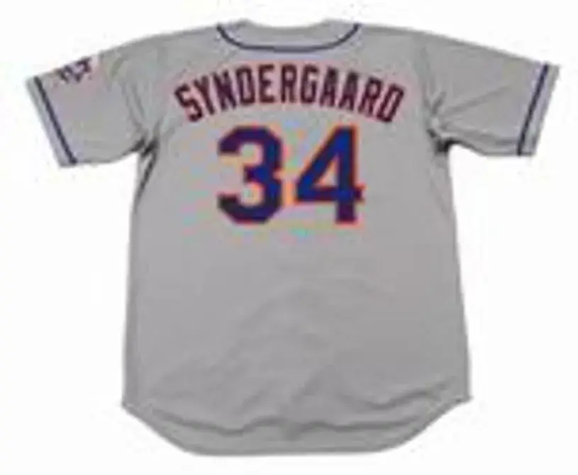 NOAH SYNDERGAARD New York Mets 2016 Majestic Away Baseball Jersey 