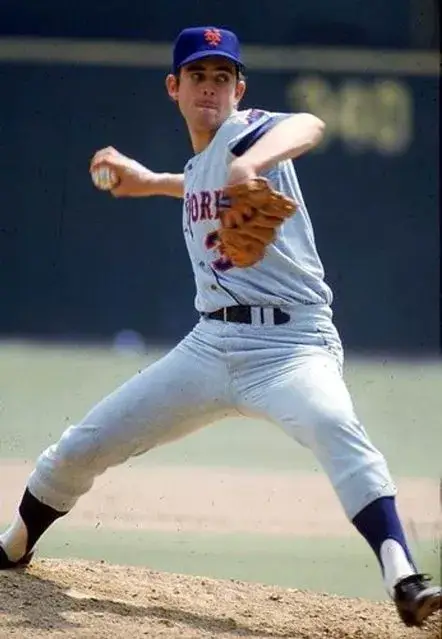 NOLAN RYAN New York Mets 1969 Away Majestic Baseball Throwback Jersey 