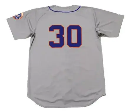NOLAN RYAN New York Mets 1969 Away Majestic Baseball Throwback Jersey 