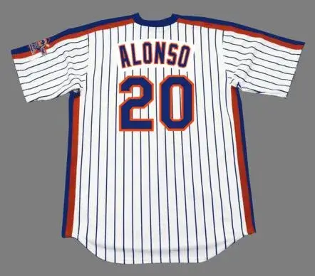 PETE ALONSO New York Mets 1986 Home Majestic Throwback Baseball Jersey 