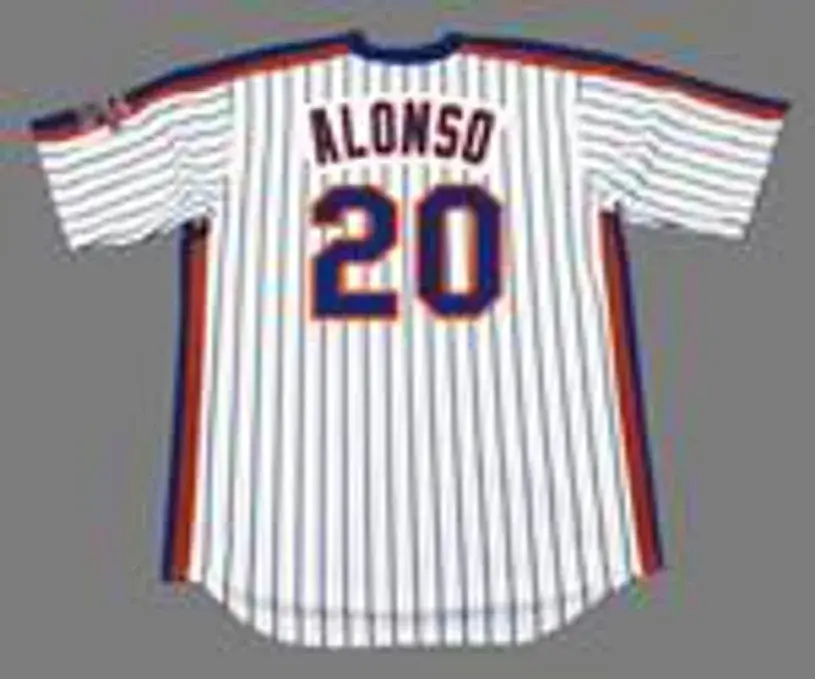 PETE ALONSO New York Mets 1986 Home Majestic Throwback Baseball Jersey 