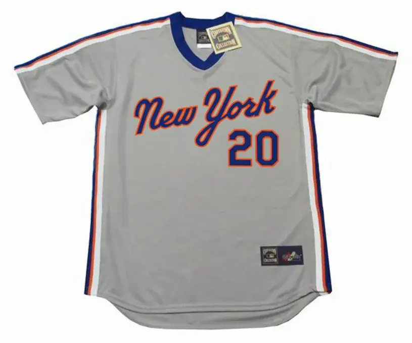 PETE ALONSO New York Mets 1987 Away Majestic Throwback Baseball Jersey