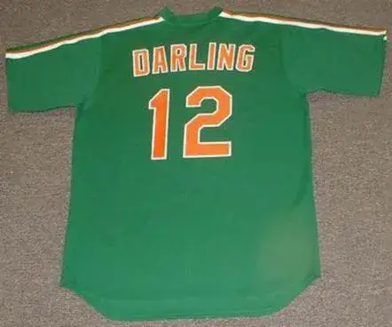 RON DARLING New York Mets 1985 Majestic Cooperstown Throwback “St. Patty’s Day” Baseball Jersey 