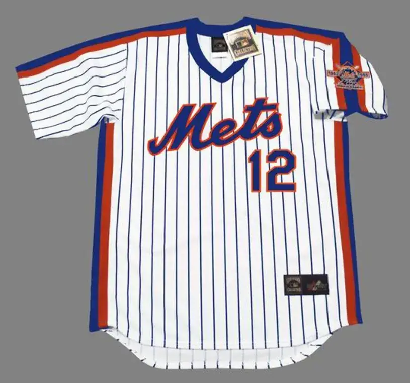 RON DARLING New York Mets 1986 Majestic Throwback Home Baseball Jersey