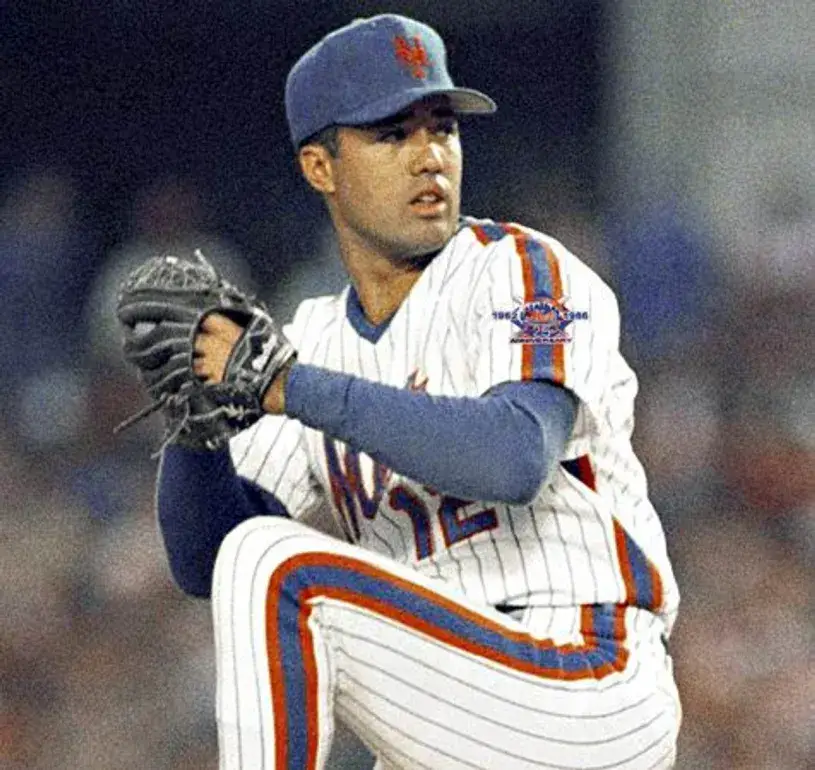 RON DARLING New York Mets 1986 Majestic Throwback Home Baseball Jersey 