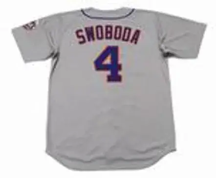 RON SWOBODA New York Mets 1969 Away Majestic Baseball Throwback Jersey 