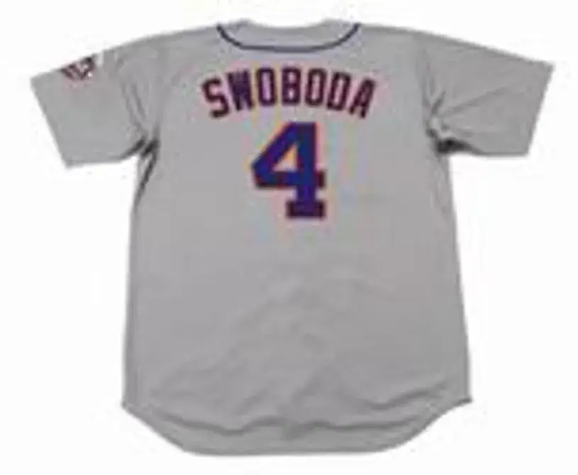 RON SWOBODA New York Mets 1969 Away Majestic Baseball Throwback Jersey 