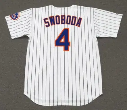 RON SWOBODA New York Mets 1969 Home Majestic Baseball Throwback Jersey 
