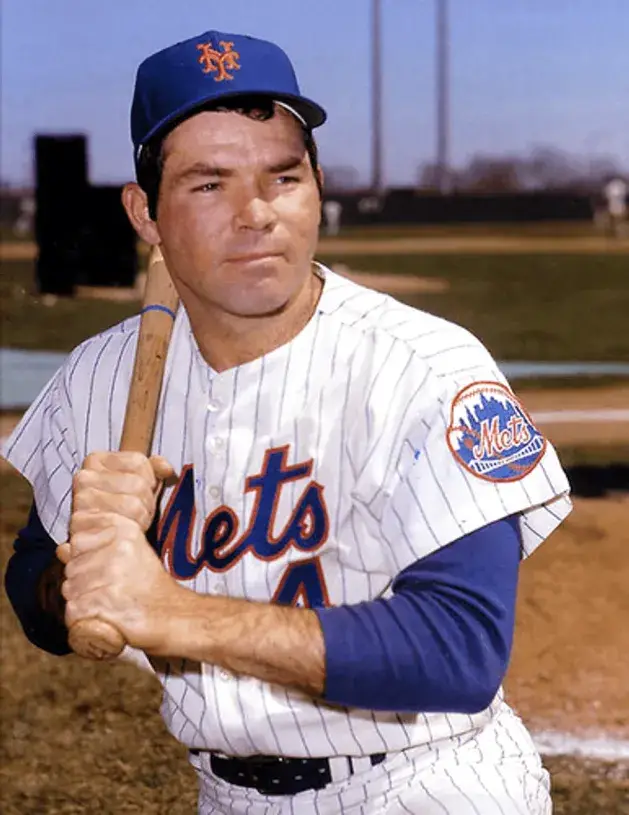 RON SWOBODA New York Mets 1969 Home Majestic Baseball Throwback Jersey 