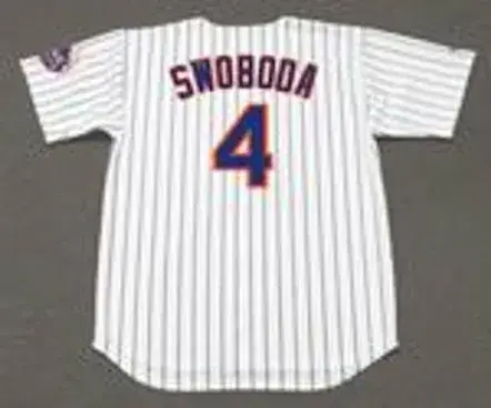 RON SWOBODA New York Mets 1969 Home Majestic Baseball Throwback Jersey 