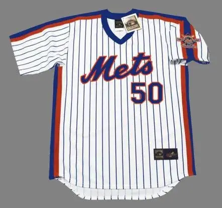 SID FERNANDEZ New York Mets 1986 Majestic Cooperstown Home Baseball Jersey