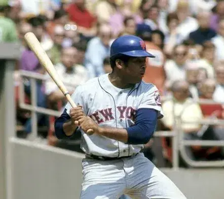 TOMMIE AGEE New York Mets 1969 Away Majestic Baseball Throwback Jersey 