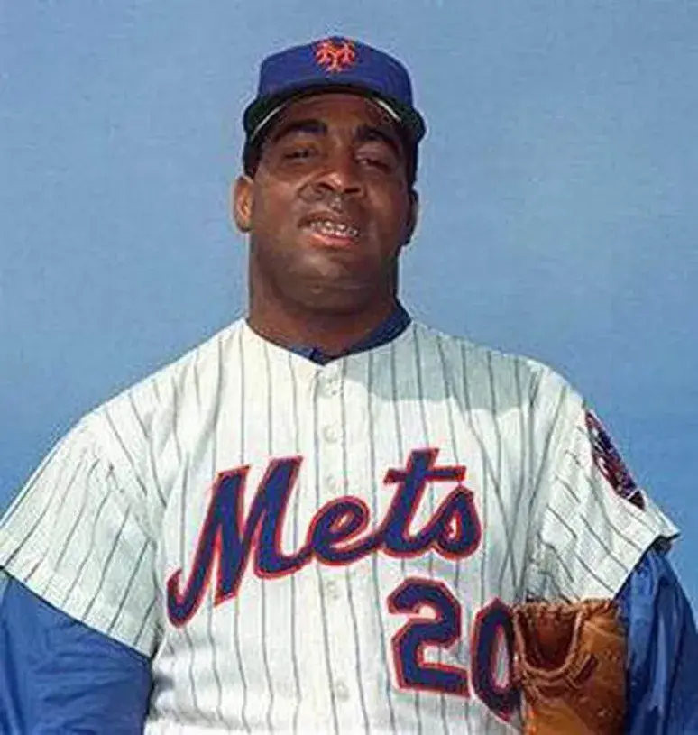 TOMMIE AGEE New York Mets 1969 Home Majestic Baseball Throwback Jersey 