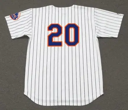 TOMMIE AGEE New York Mets 1969 Home Majestic Baseball Throwback Jersey 