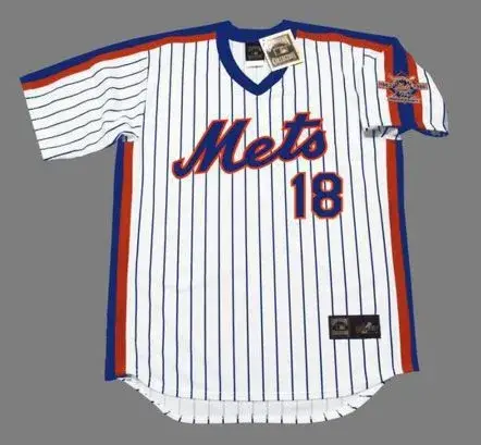 TRAVIS d’ARNAUD New York Mets 1986 Majestic Throwback Home Baseball Jersey