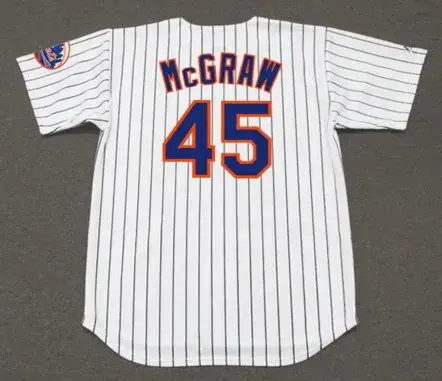 TUG McGRAW New York Mets 1969 Home Majestic Baseball Throwback Jersey 