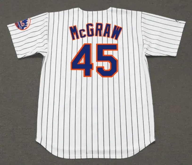 TUG McGRAW New York Mets 1969 Home Majestic Baseball Throwback Jersey 
