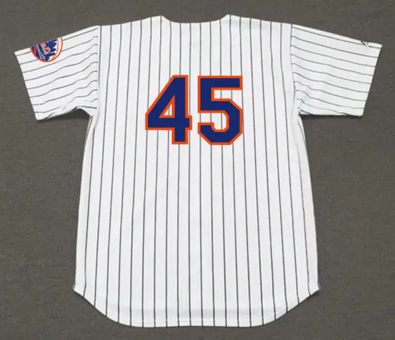 TUG McGRAW New York Mets 1969 Home Majestic Baseball Throwback Jersey 