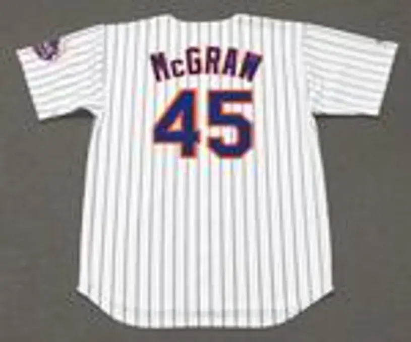 TUG McGRAW New York Mets 1969 Home Majestic Baseball Throwback Jersey 