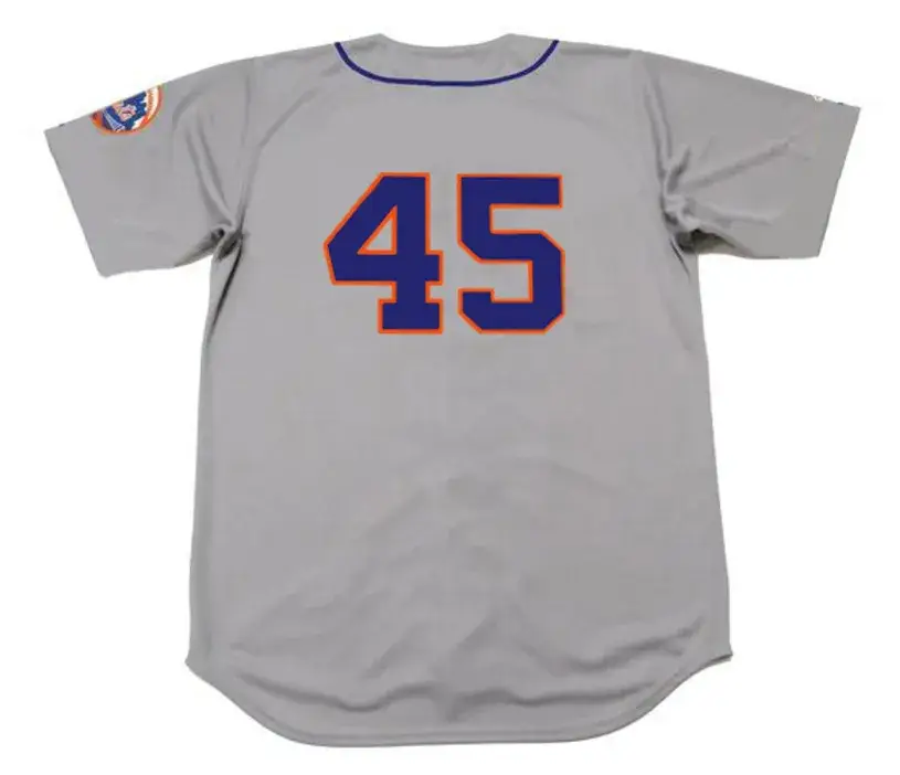 TUG McGRAW New York Mets 1973 Away Majestic Baseball Throwback Jersey 