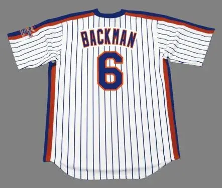WALLY BACKMAN New York Mets 1986 Majestic Cooperstown Home Baseball Jersey 