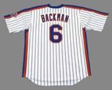 WALLY BACKMAN New York Mets 1986 Majestic Cooperstown Home Baseball Jersey 